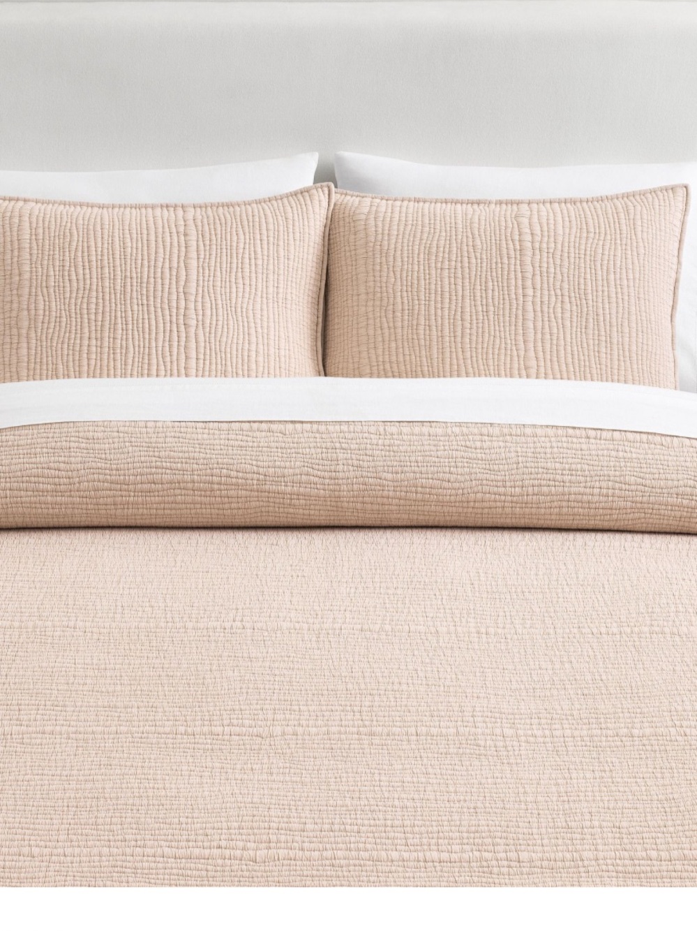 Pottery Barn Coastal Washed Quilt blush